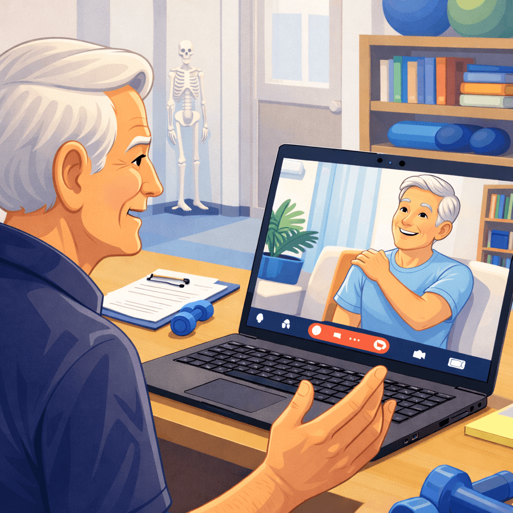 Physical therapy session